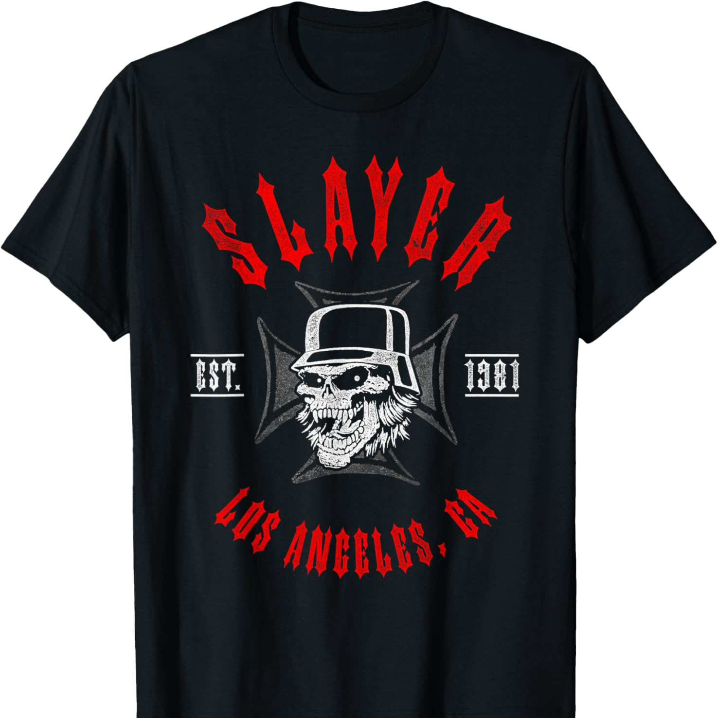 

Slayer – Est 1981 T-shirt Pure Cotton Interesting Design Diy Short Sleeve T-shirt For Men, Soft And Breathable, Suitable For , Comfortable, Casual And Sports, And Christmas Gifts