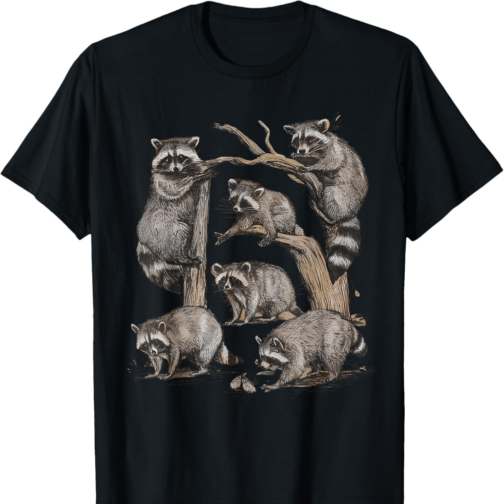 

Raccoon Wild Cute Raccoon Men's T-shirt