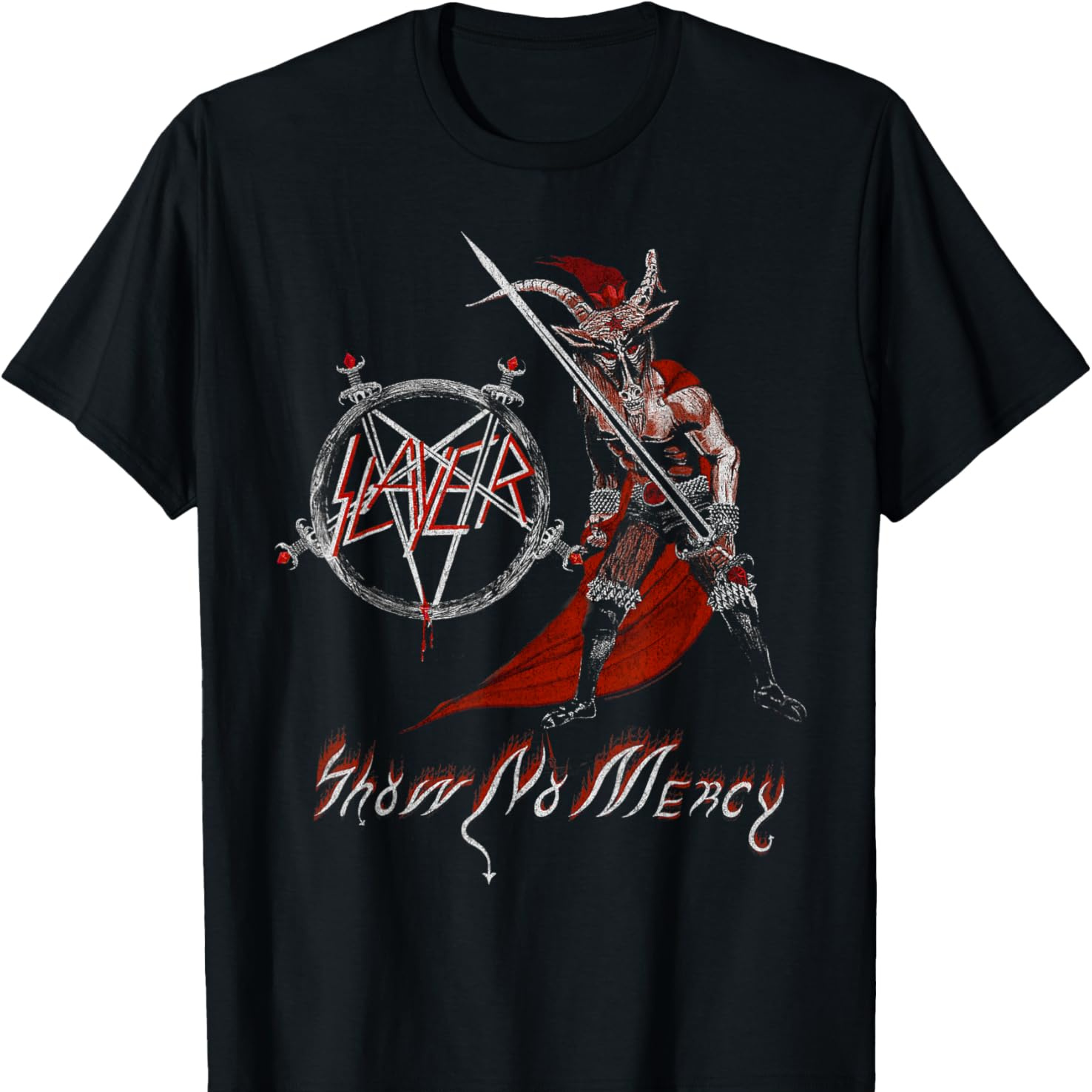 

Slayer - Show T-shirt Pure Cotton Interesting Design Diy Short Sleeve T-shirt For Men, Soft And Breathable, Suitable For , Comfortable, Casual And Sports, And Christmas Gifts