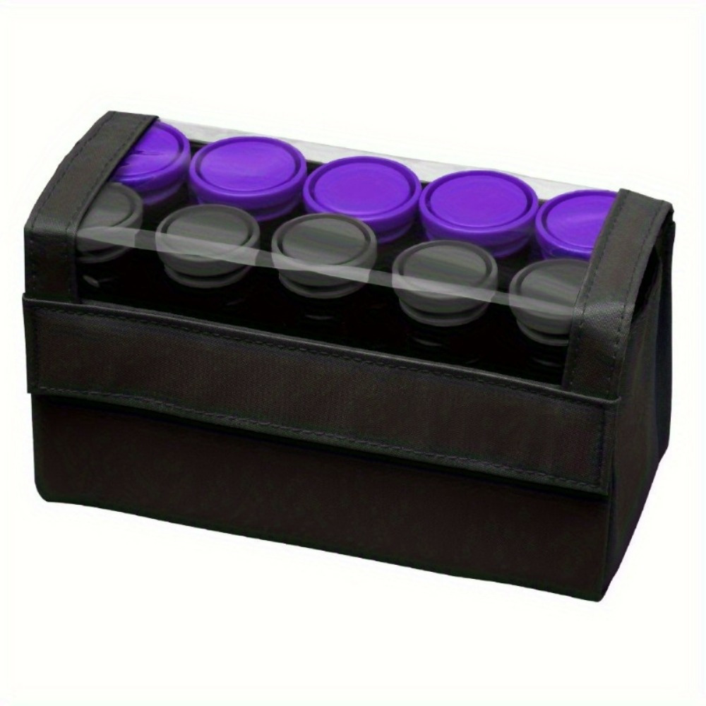 

Travel Size Professional 1.25" Compact Ceramic Rollers, Set, Anti-static Technology, Ionic, Black