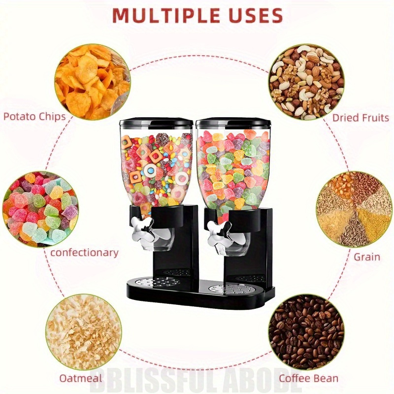 

1 Double Christmas Dispenser: , , Suitable For Christmas, Halloween, Easter, Hanukkah, -suitable For , , , , Oatmeal , Lid, Dispenser