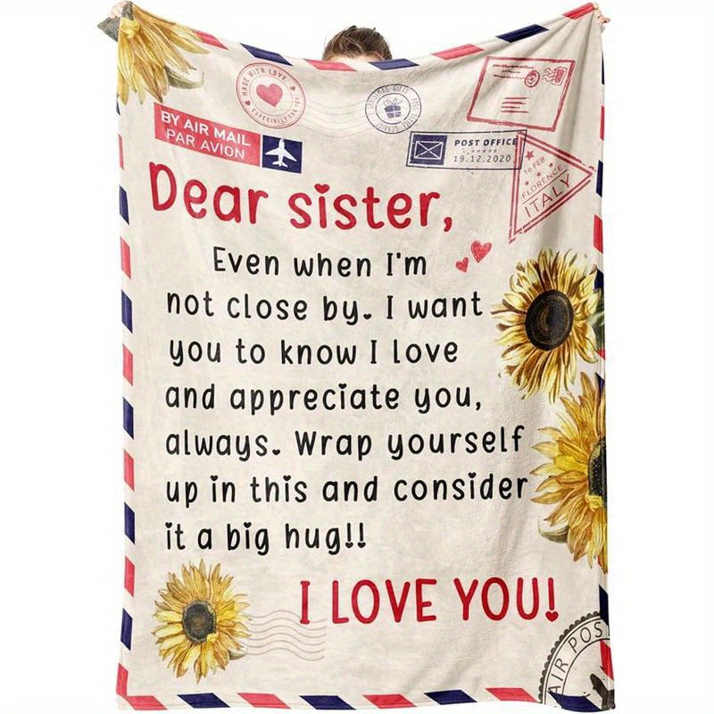 

Sister Birthday Gifts, Sisters Gifts From Sister, Gifts For , Gifts For Sister On Christmas, Blanket