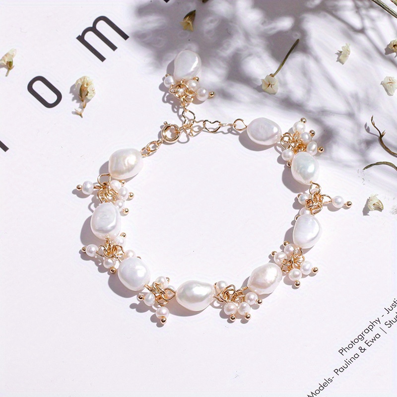 elegant luxury baroque style bracelet 1pc versatile for gifting weddings parties banquets vacations ideal gift for friends relatives details 0