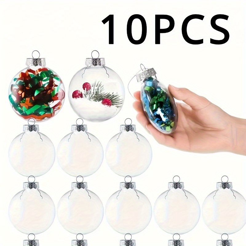 

10 Diy Fillable Transparent Christmas Ornaments - Christmas Tree Decoration, Birthday Parties, And Home Decor