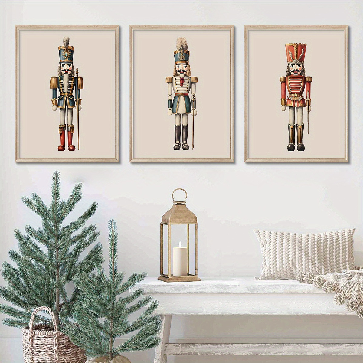 

3pcs Wooden Frame Christmas - Decoration, - - For And , Decorations, The Of