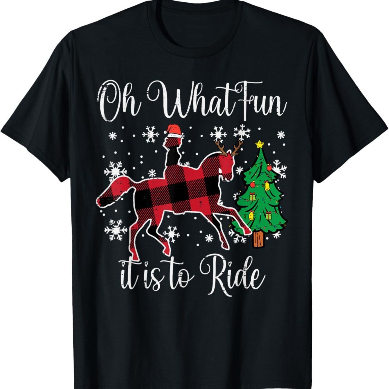 

Horse Riding Is Fun, Christmas, Fashion T-shirt, Crewneck T-shirt, Cozy T-shirt, Must-have Fashion T-shirt