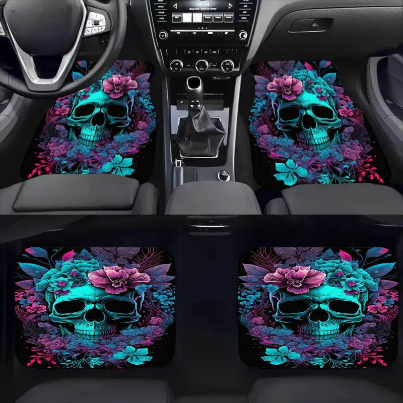 

2pcs/4pcs High-end Blue Car Floor Mats - Anti-slip, Dustproof, Waterproof, Car Floor Decoration And Protection Accessories, Suitable For Universal Driving Positions, Driving Pleasure