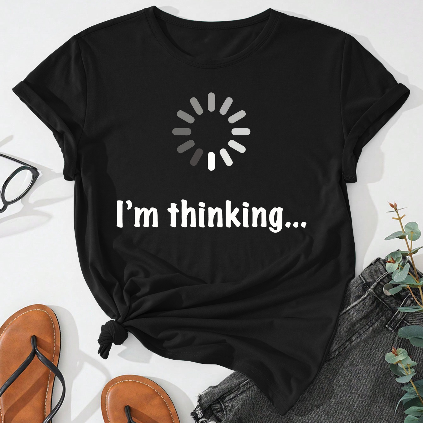 

'i'm Thinking' Graphic Tee - , T- For - Washable, ,