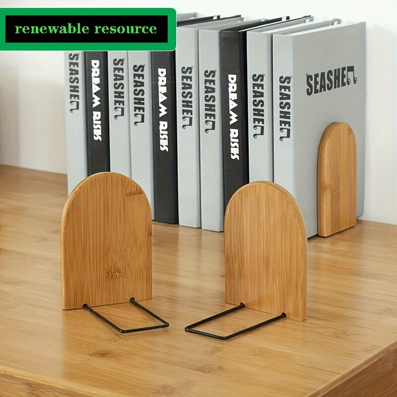 

Rustic Wooden With Oil - Elegant Desk Organizer For Office Books And Folders