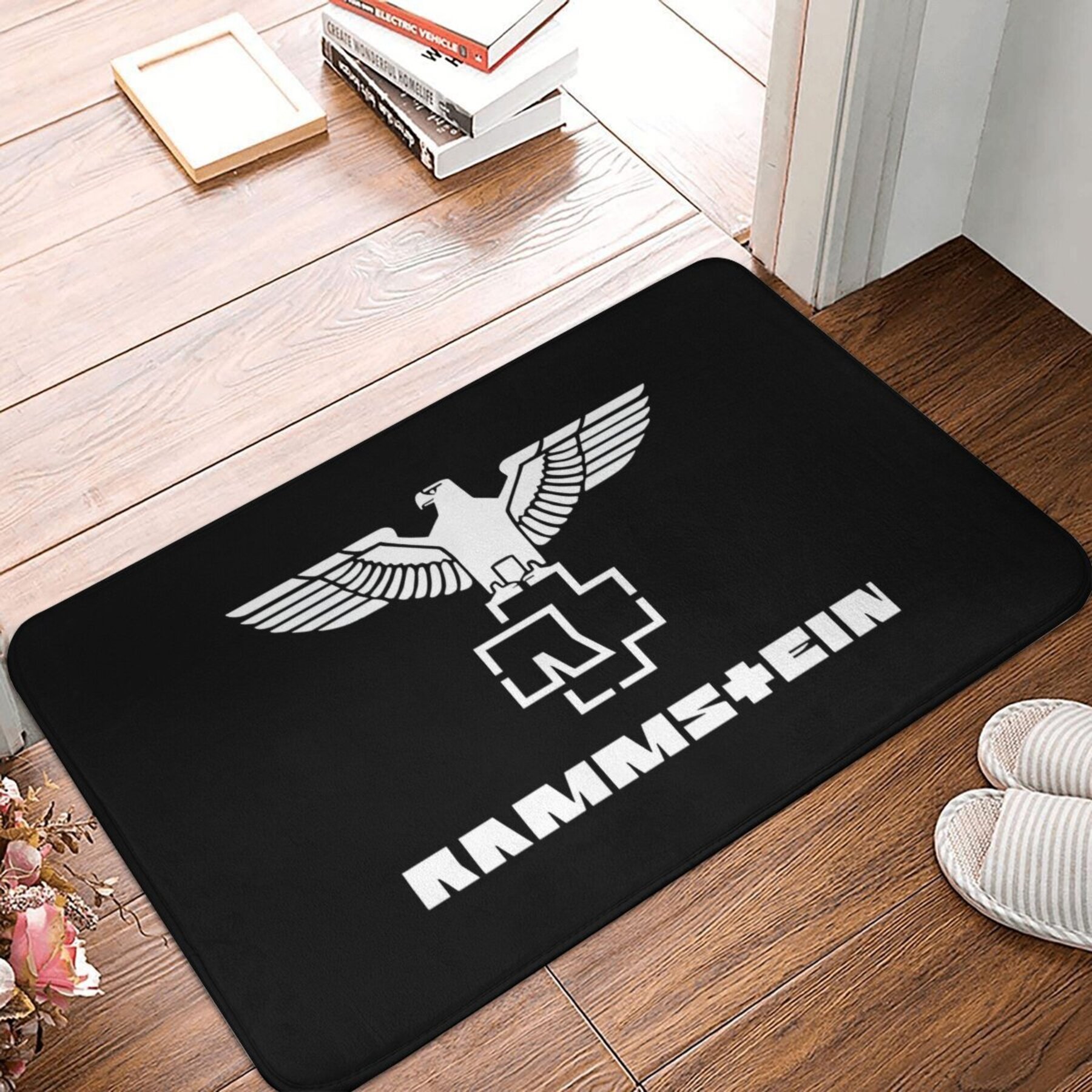 

Music-themed Non-slip Door Mat - Machine Washable, Welcome Carpet For Home Decor