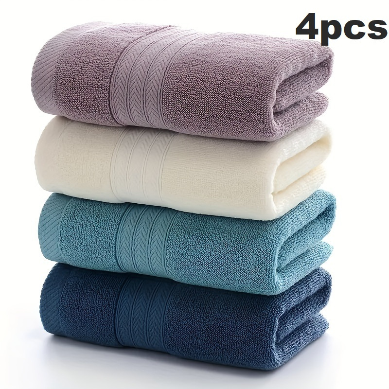 

4pcs Towels - , Unique , 480 Gsm Weight, - , & - Towel Set