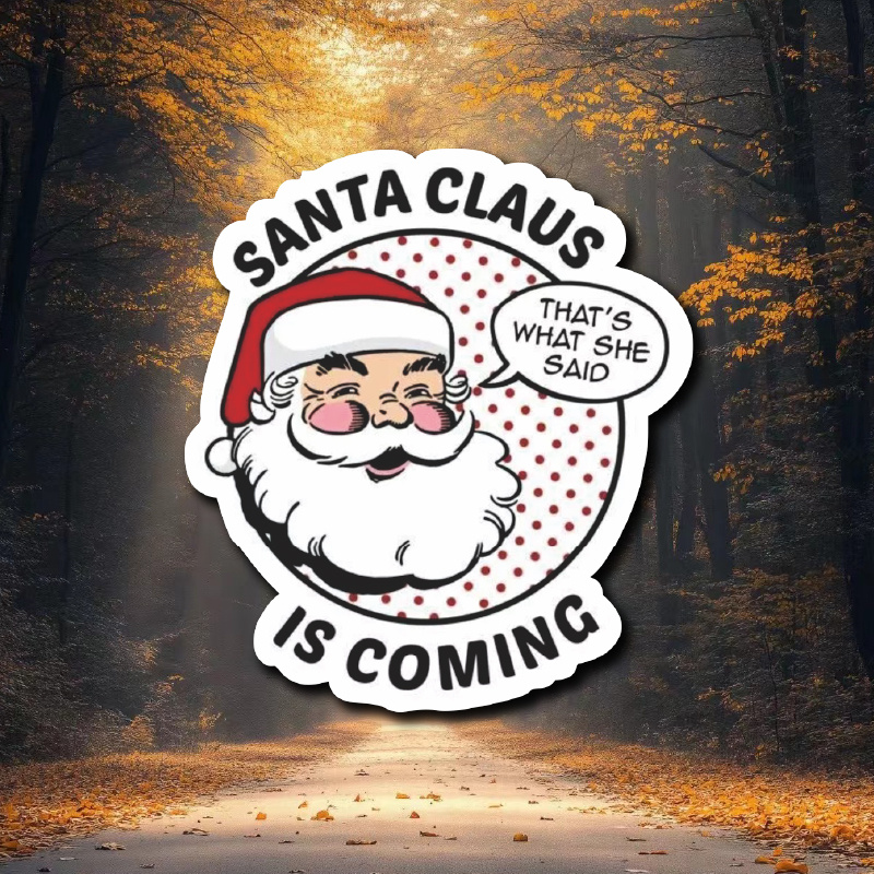 

Santa Claus '' Magnetic Fridge Decal - Waterproof & Fade-resistant, Car Exterior Accessories