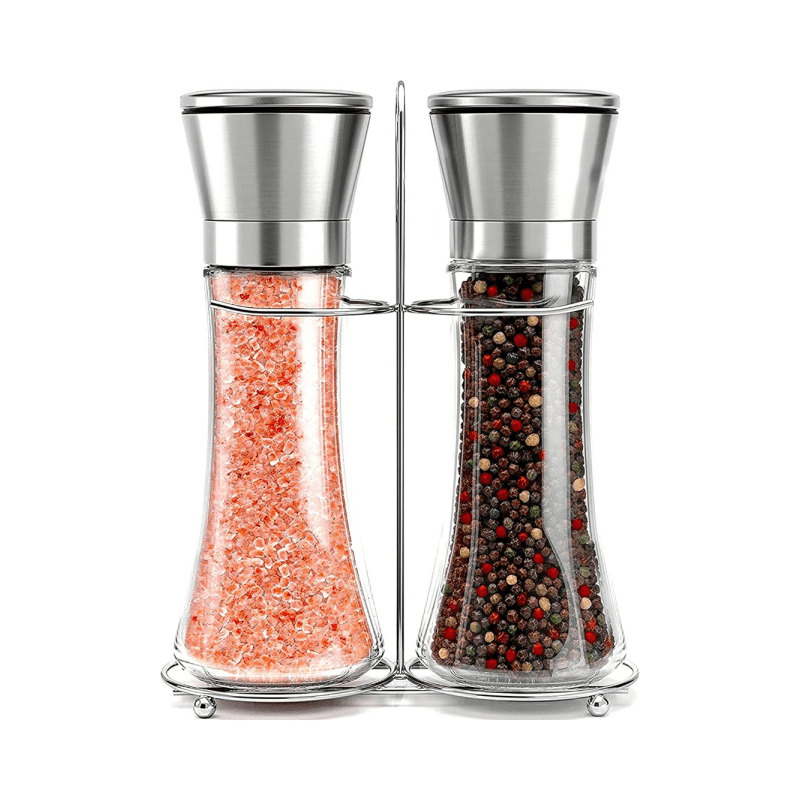 Image of Willow & Salt And Pepper Grinder Set - Stainless Steel Refillable Salt & Shakers