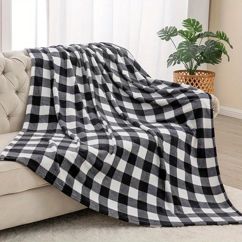 

Blanket For Sofa Bed, Decor And Checkered Blanket, Fuzzy Blankets