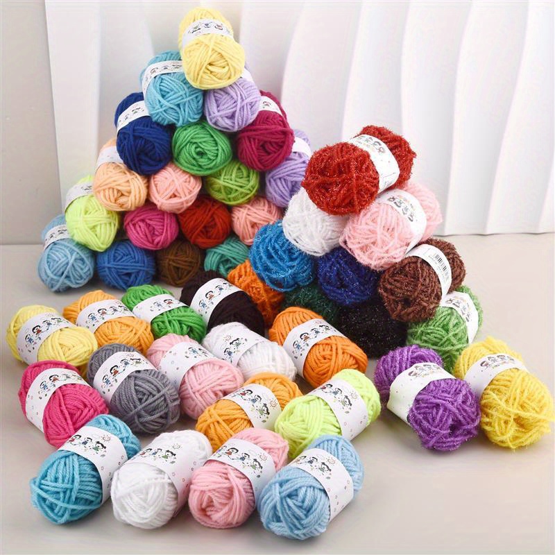 

100% , - Skeins For Knitting, Crochet, , For , Dolls, Diy & Christmas Gifts