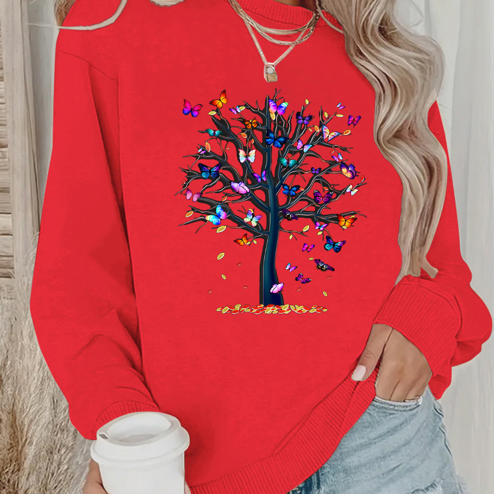 

Fleece-lined Sweatshirt For - Pullover, For Fall &