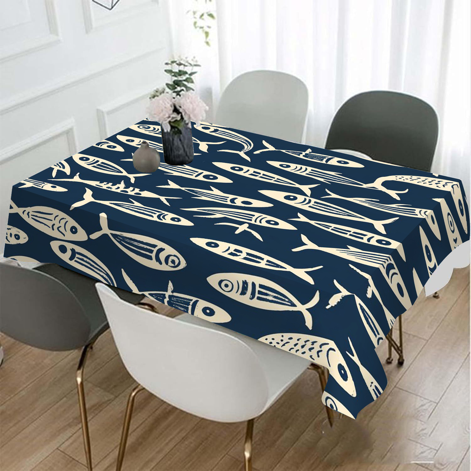 

Pattern Tablecloth - , Non-woven For & Coffee Tables - Rectangular, And Restaurant Decor