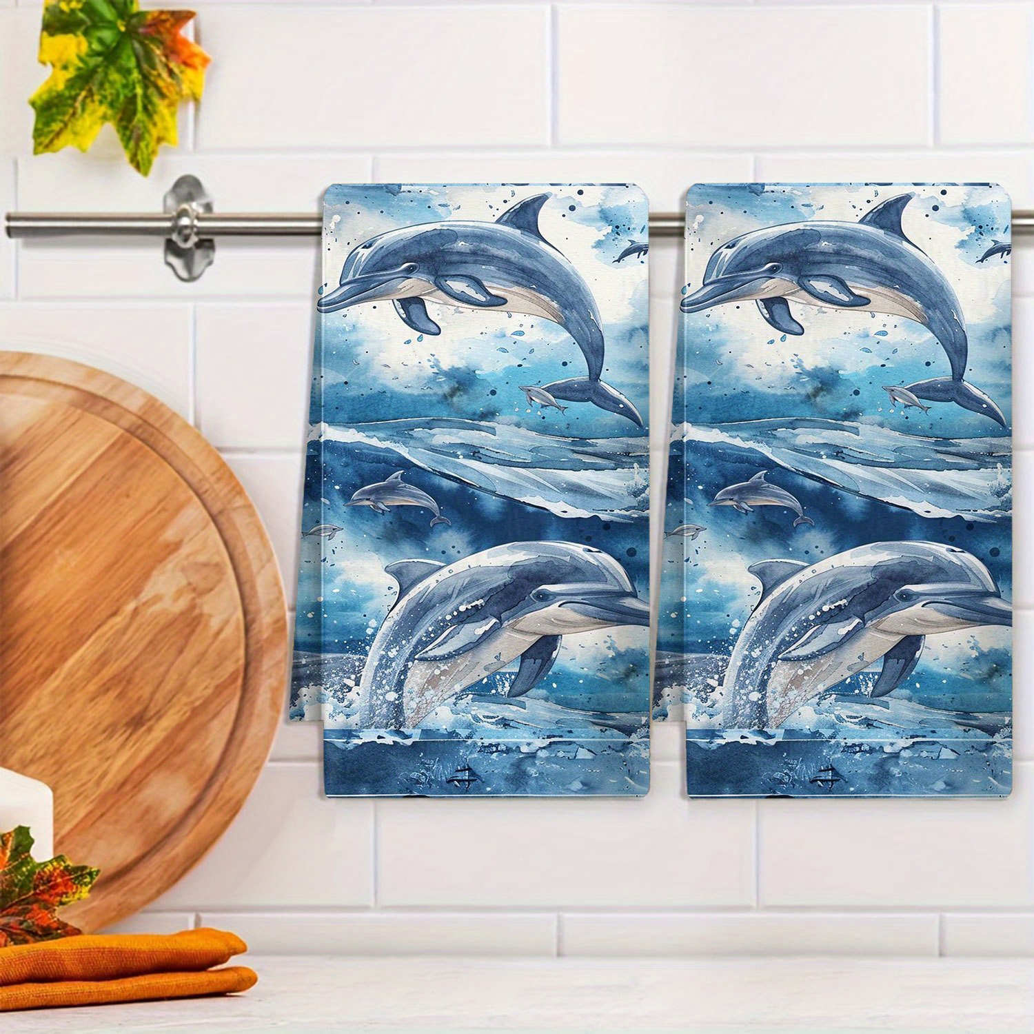 

Jumping Kitchen Towel - Modern Polyester, Woven Design For Home & Bathroom Decor