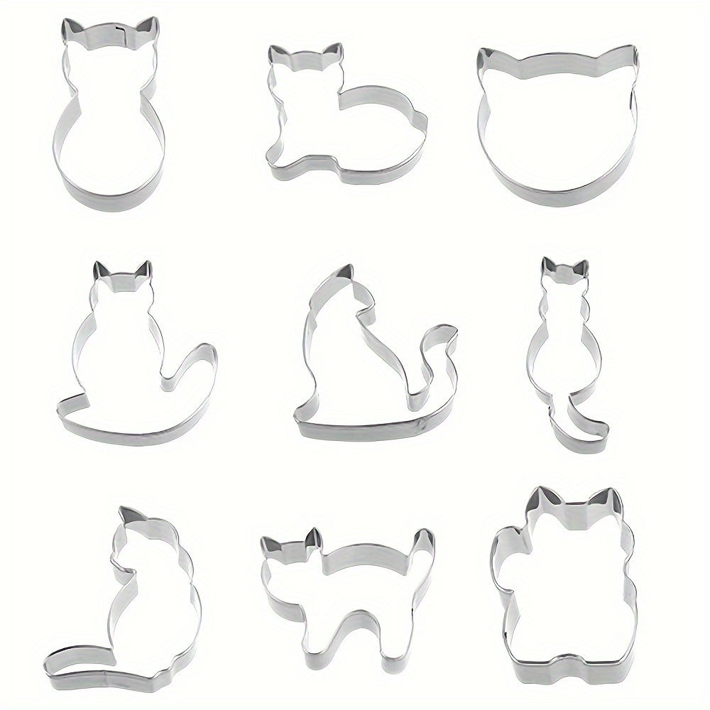 

5pcs/9pcs, Cat , , Molds, , Kitchen Accessories