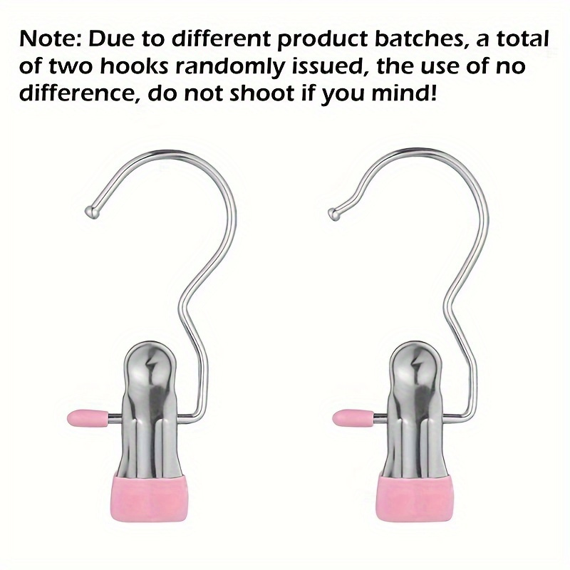 10 pack stainless steel laundry clips with swivel hook multi purpose windproof clothes pegs for   underwear and accessories space saving wardrobe organizer clips clothes pins details 5