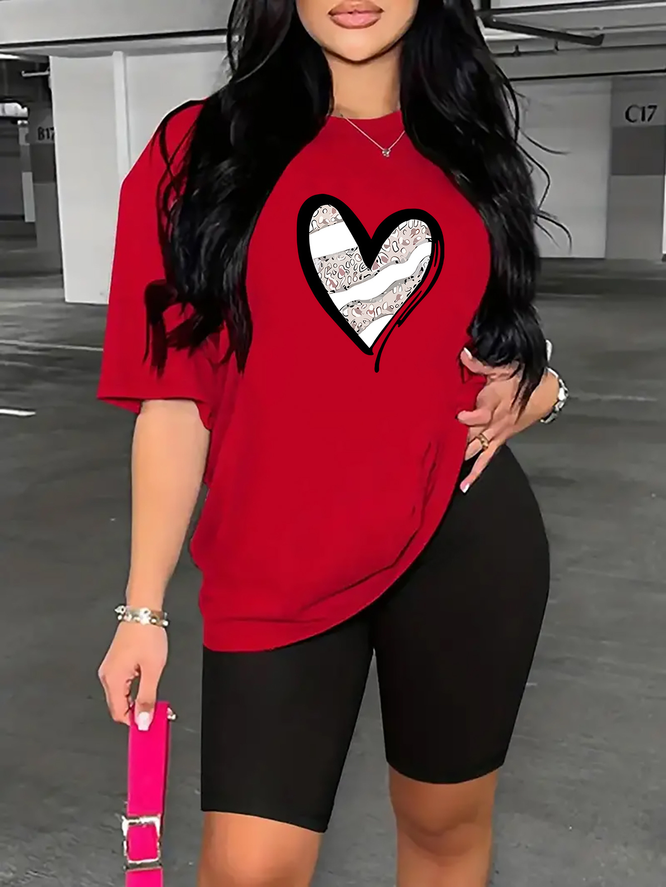 conjunto piezas impresión mujeres camiseta Temu Dominican Republic