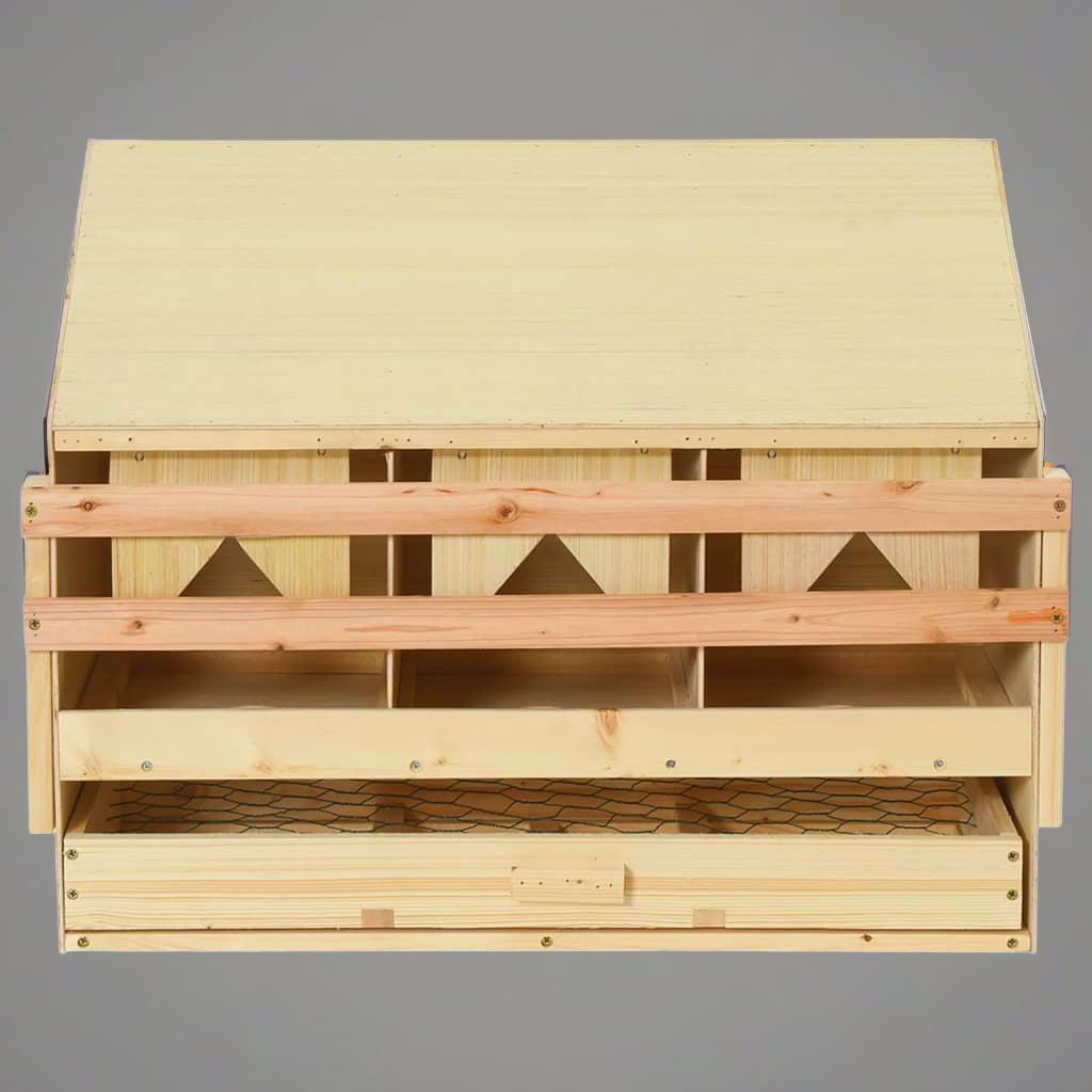 

Solid Nesting Box For 3 Laying Hens 74 Cm Chicken Coop Shelter