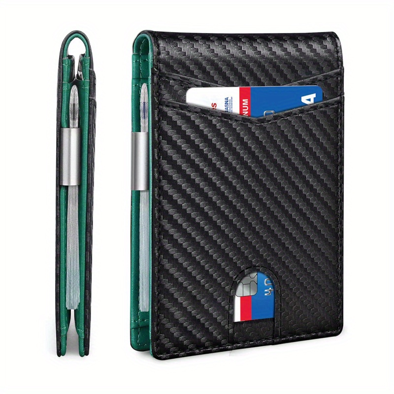 Cartera para hombres con bloqueo RFID de 12 ranuras - Cuero falso negro, Diseño antirrobo con cierre de cremallera seguro, múltiples ranuras para tarjetas e ID, ideal para negocios y uso diario, Cartera de negocios | Diseño de cartera moderna | Cierre de cremallera duradero, Cartera RFID