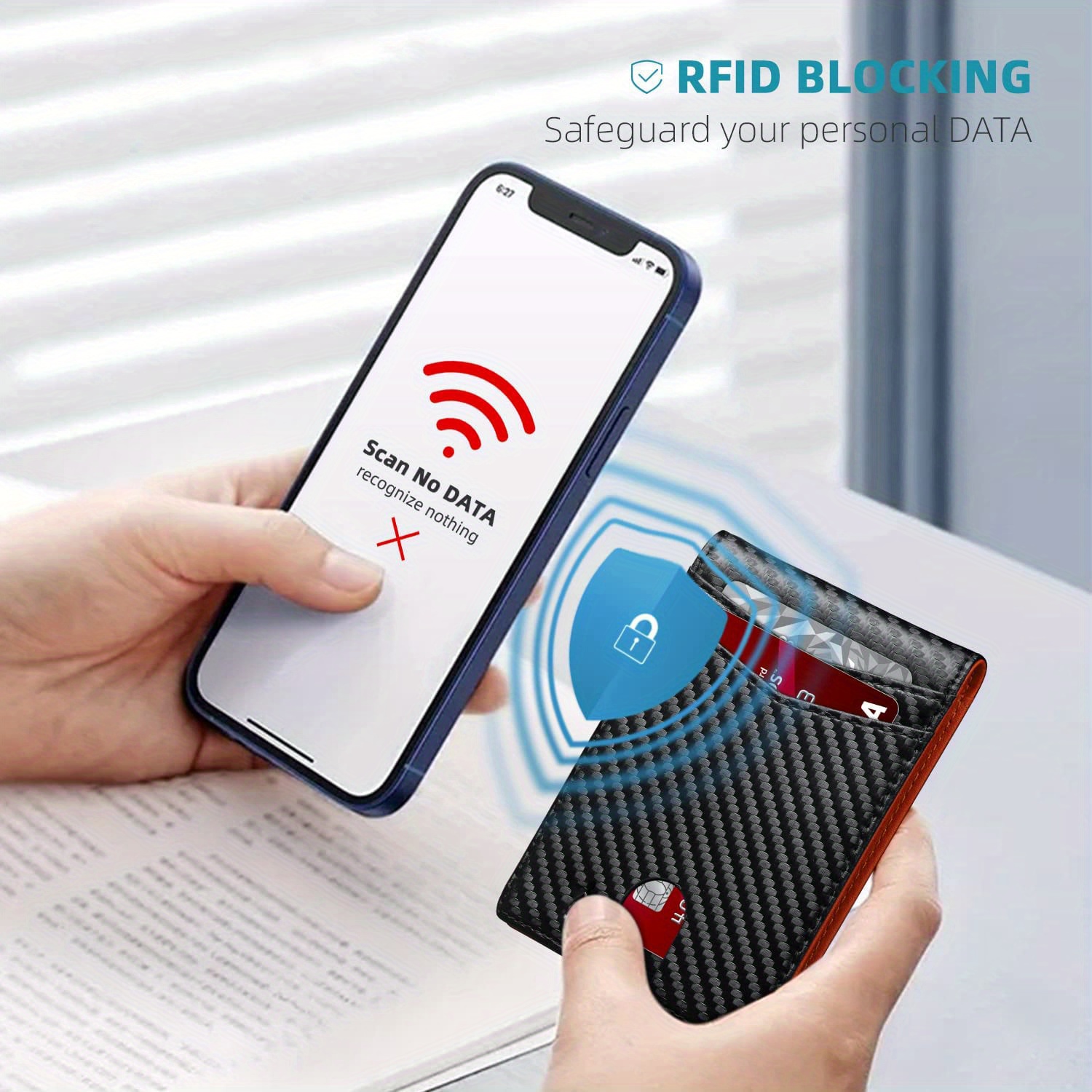 Cartera para hombres con bloqueo RFID de 12 ranuras - Cuero falso negro, Diseño antirrobo con cierre de cremallera seguro, múltiples ranuras para tarjetas e ID, ideal para negocios y uso diario, Cartera de negocios | Diseño de cartera moderna | Cierre de cremallera duradero, Cartera RFID
