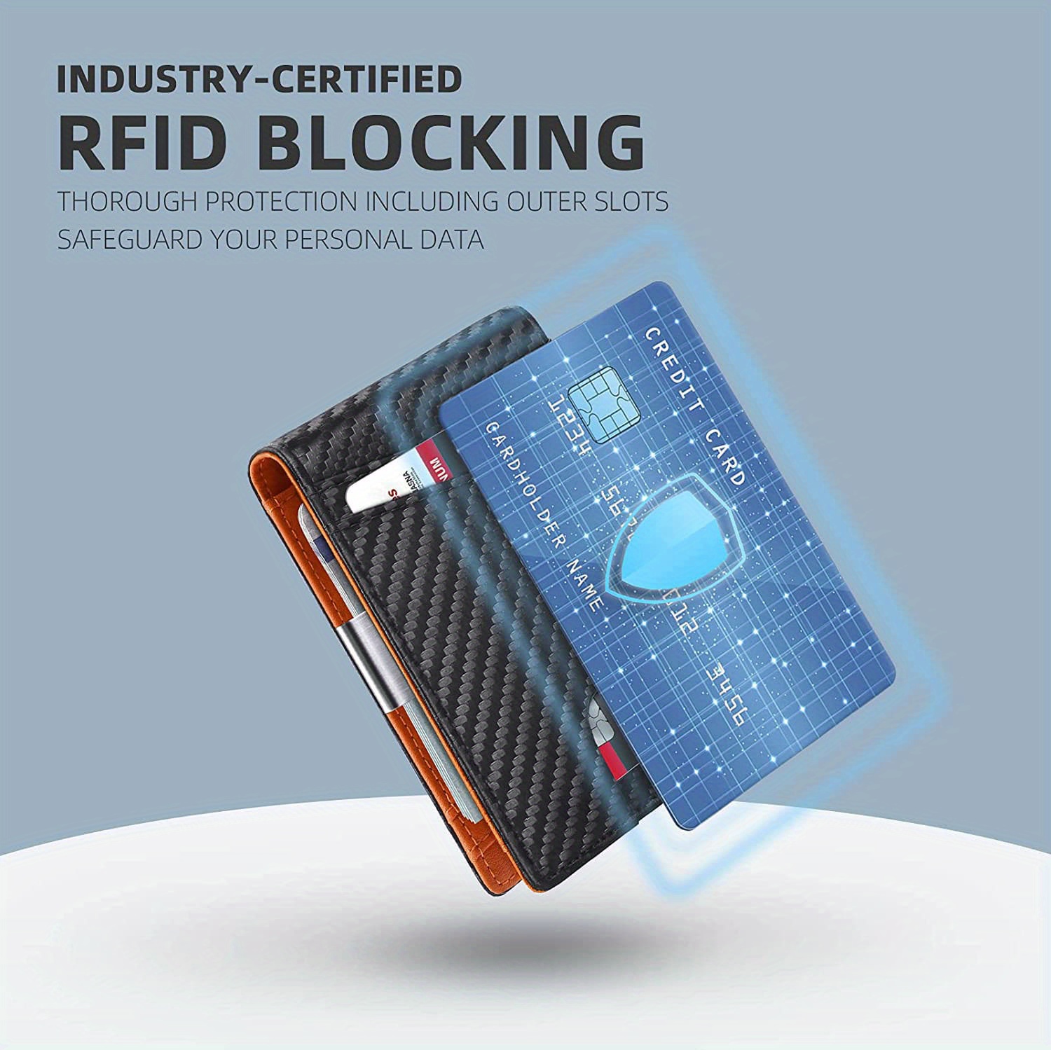 Cartera para hombres con bloqueo RFID de 12 ranuras - Cuero falso negro, Diseño antirrobo con cierre de cremallera seguro, múltiples ranuras para tarjetas e ID, ideal para negocios y uso diario, Cartera de negocios | Diseño de cartera moderna | Cierre de cremallera duradero, Cartera RFID