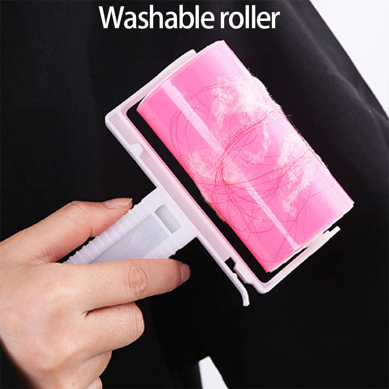 

1pc Washable Reusable Lint Roller With Brush, Pet Hair Remover, No Electricity Needed, Ideal For Clothes, Bedding, Glass, Floors, With For Home & Pet Owners