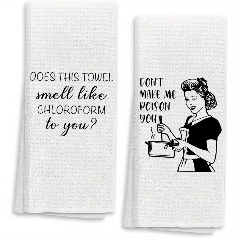 

2pcs , Absorbent Kitchen & Bathroom Towels - Funny Space Theme Dish Cloths For Housewarming Gift, Machine Washable Polyester, 18x26 Inches, Kitchen Towels