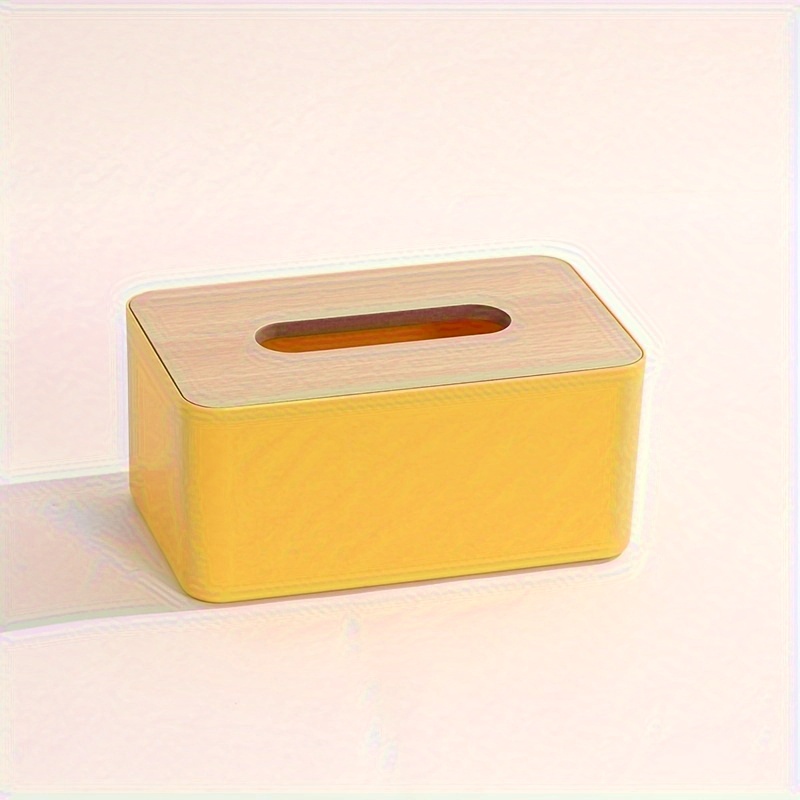 wooden tissue holder household paper towel storage box removable tissue boxes for office Product details 6