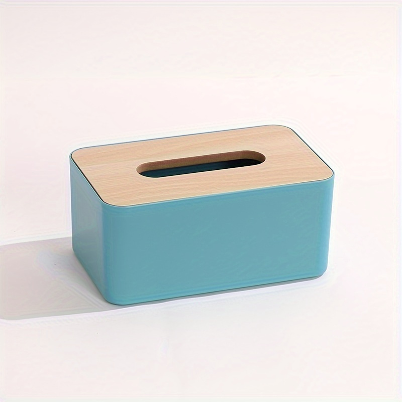 wooden tissue holder household paper towel storage box removable tissue boxes for office Product details 7