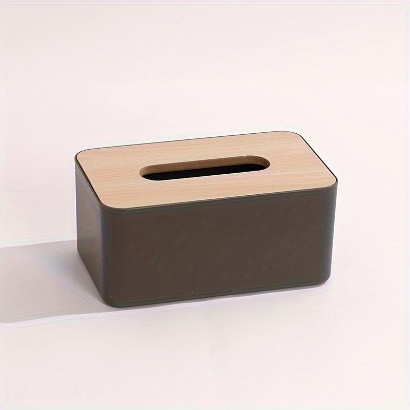wooden tissue holder household paper towel storage box removable tissue boxes for office Product details 8