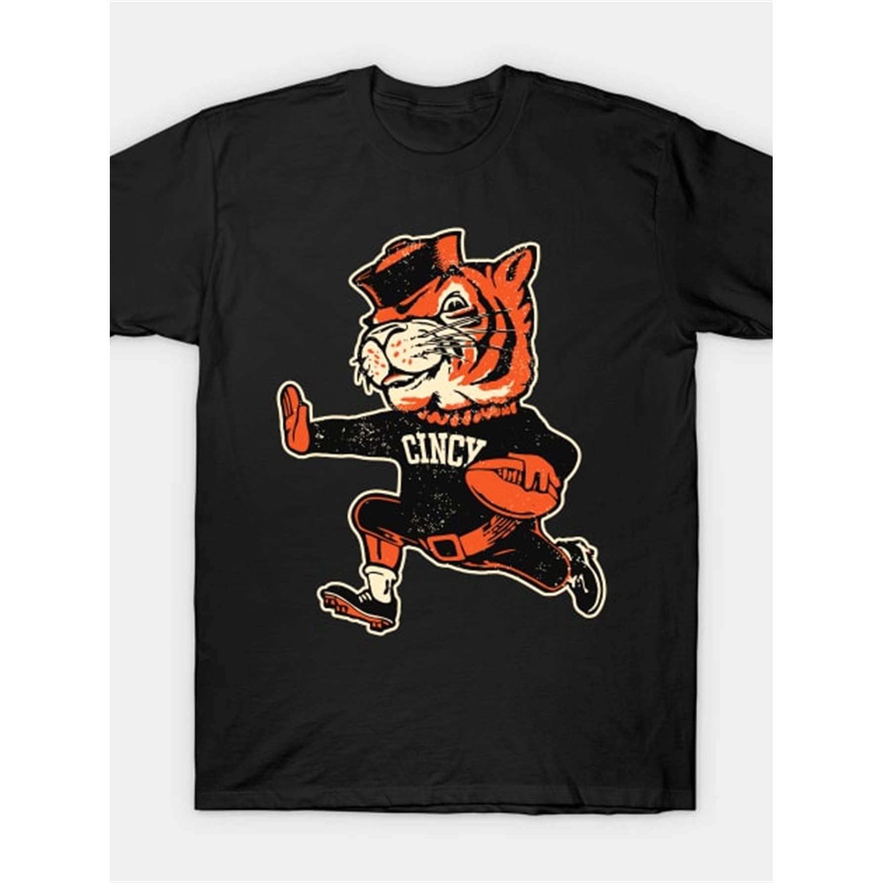 

Vintage Fighting Mascot T-shirt Men' Pattern Printed T-shirt