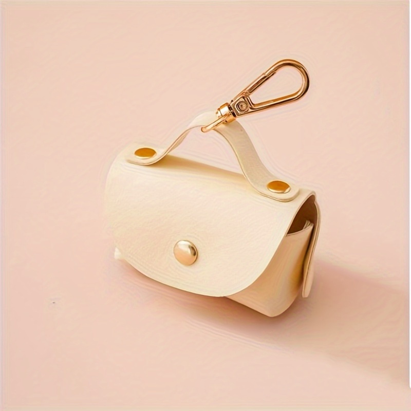 TEMU Leather Dog Poop Bag, Small Pet Waste Storage, Durable Polyethylene, Dog Cleaning Supplies, Dog Fecal Bags, Assorted Colors