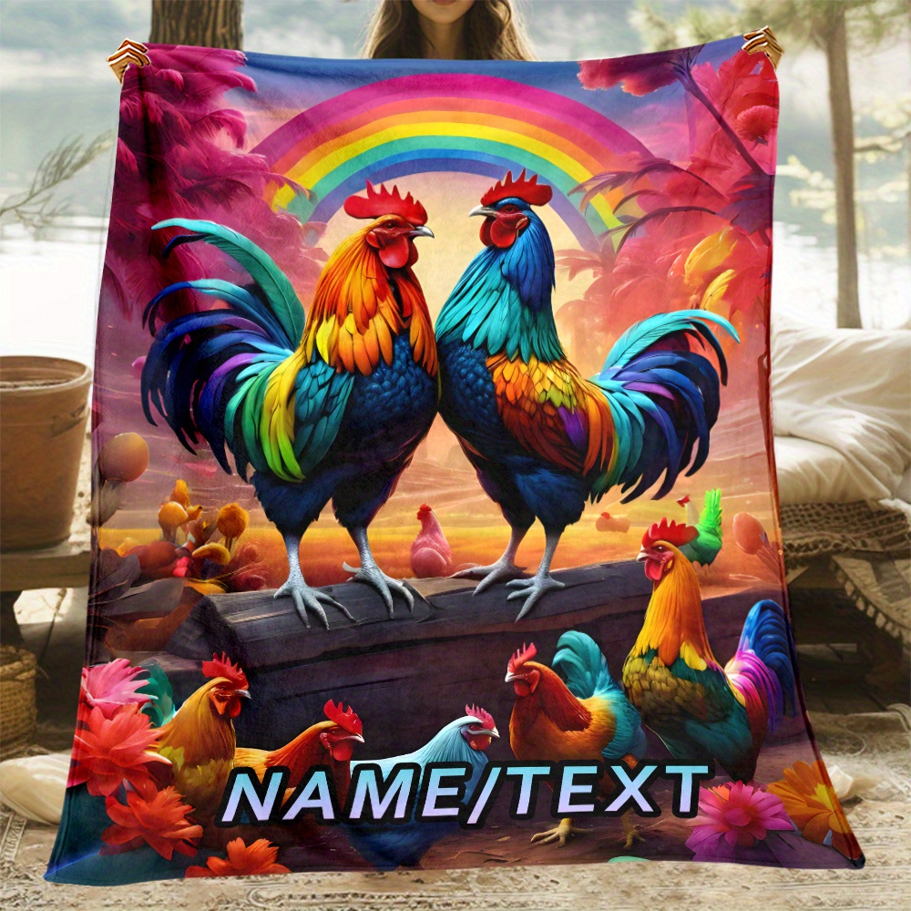 

Customizable Fleece Blanket - 1pc Polyester Blanket For Sofa, Bed, - , No , -free - Gift For