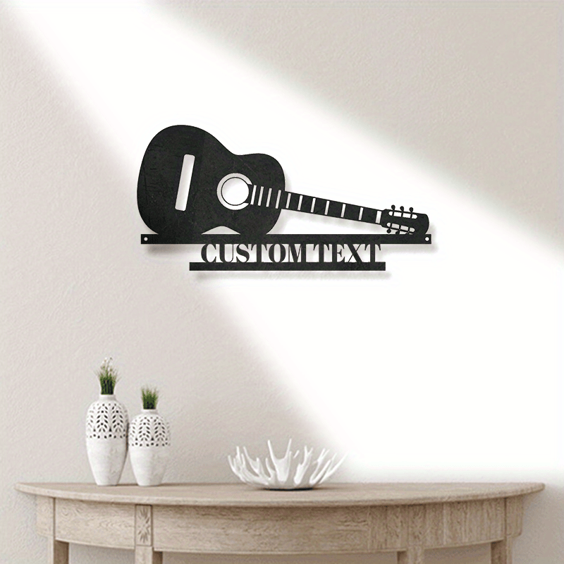 custom guitar metal wall art ideal   husband boyfriend personalized name sign for home decor   stationery details 1