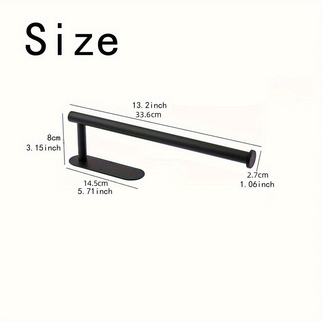 versatile wall mounted tissue holder no drill space saving storage for kitchen bathroom essentials details 2