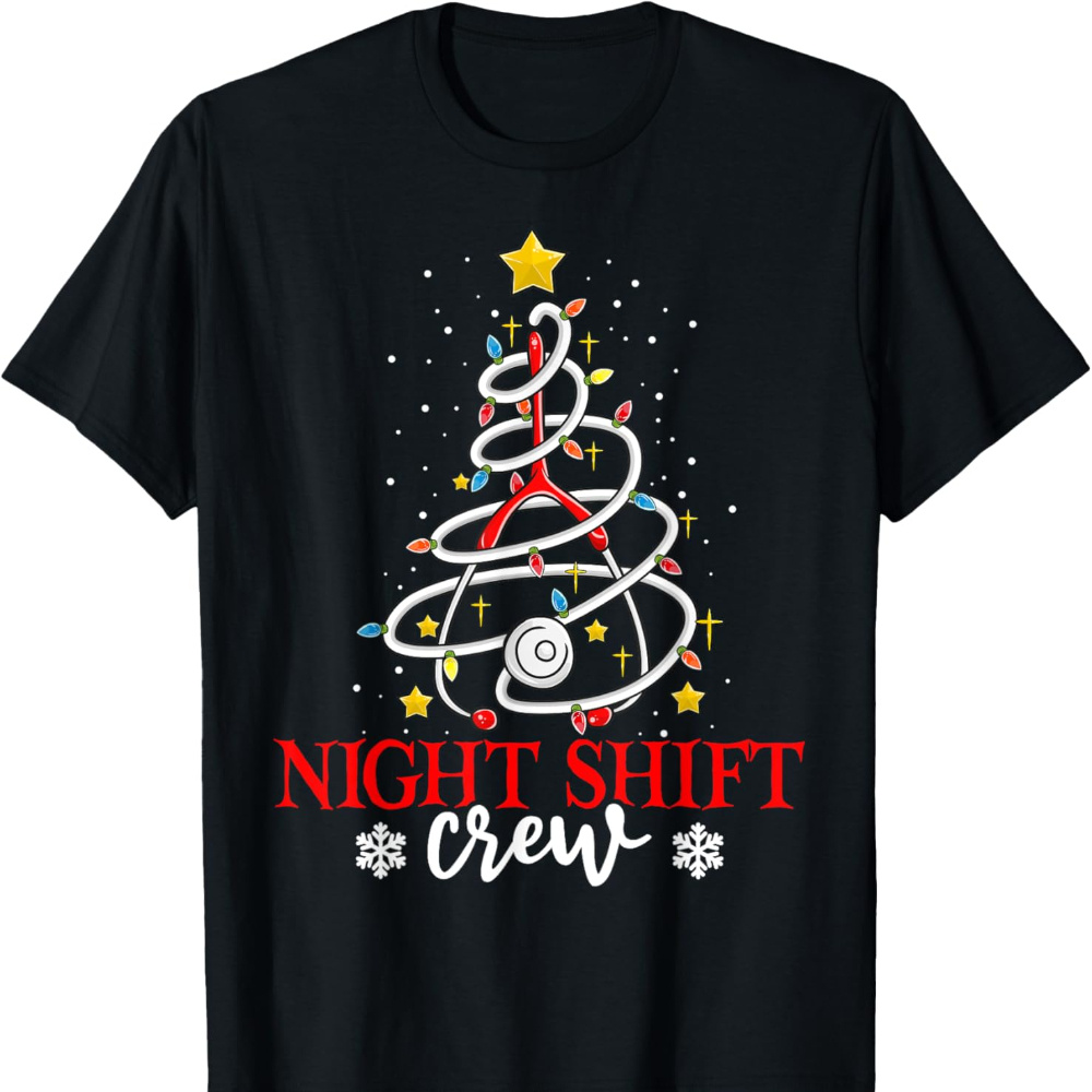 

Nursing Shirt Women, Christmas Nurse Crew T-shirt