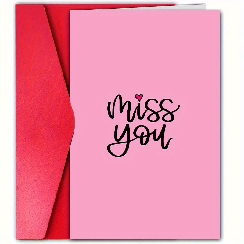 

1pc Greeting Card With Envelope - Funny And Card For Boyfriend, Girlfriend, Best Friend, Family, - To Hug You For An Uncomfortable Amount - Goodbye And