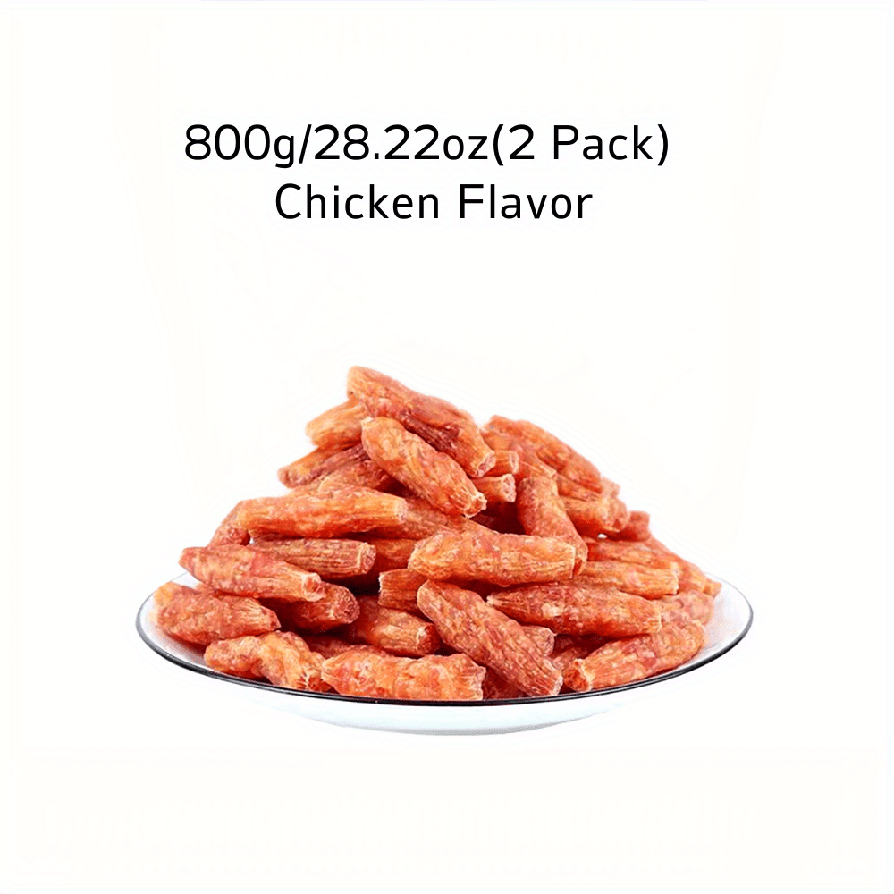TEMU 800g/28.22oz (2 Pack) Chicken Sausage, , Natural Dog Treats, Healthy, , Dog Chews Long Lasting, And High Protein, , Perfect Training Reward Snack For Small, Medium And Large Dogs