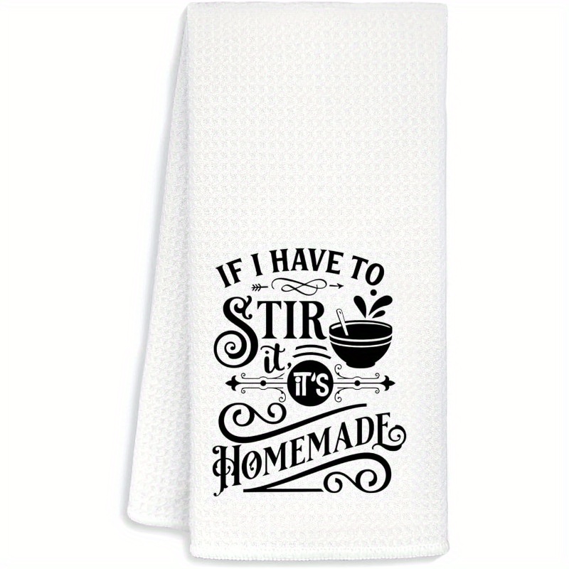 

Modern Polyester Kitchen Towels With Humorous - 1pc Woven Oblong Dish Towel, Super Soft Texture, Machine Washable, Multi-use Tea Towel For Drying & Cleaning - Space Themed Kitchen Accessory