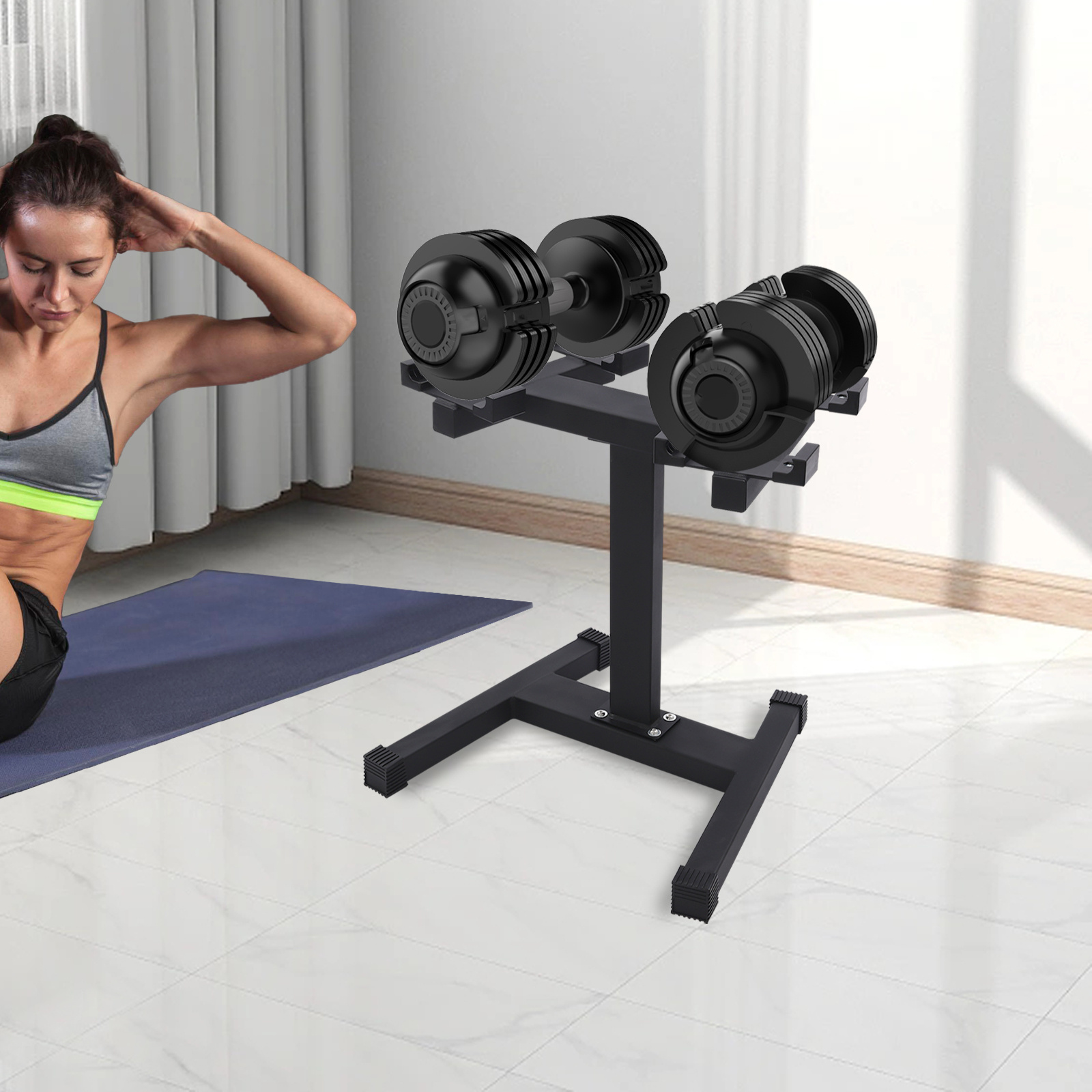 TEMU Adjustable Dumbbell Stand Dumbbell Rack Weight Stand For Dumbbells Adjustable Weights Stand Dumbbell Rack & Weight Rack For Home Gym Strength