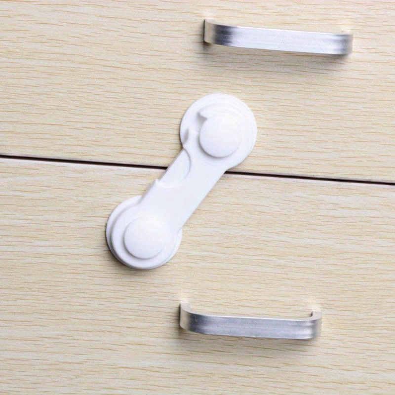   10 pack safety cabinet straps plastic locks for cabinets appliances latex free suitable   14 white details 4