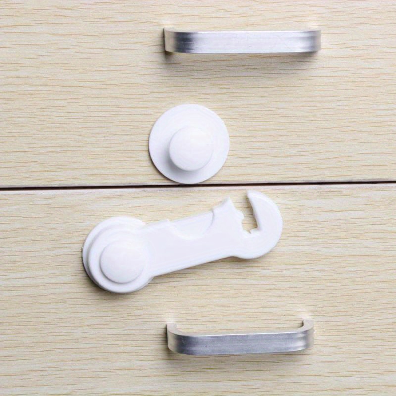   10 pack safety cabinet straps plastic locks for cabinets appliances latex free suitable   14 white details 5