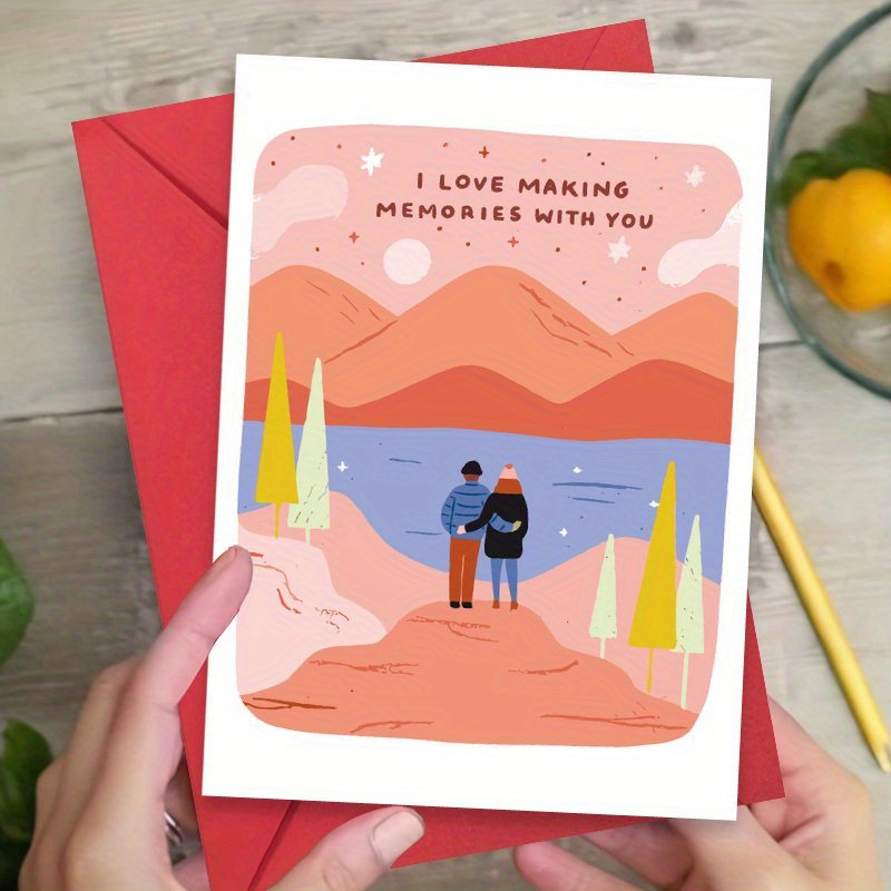 

1pc Greeting Card For Anniversary & Valentine's Day - "i Love Making " - Perfect Gift For