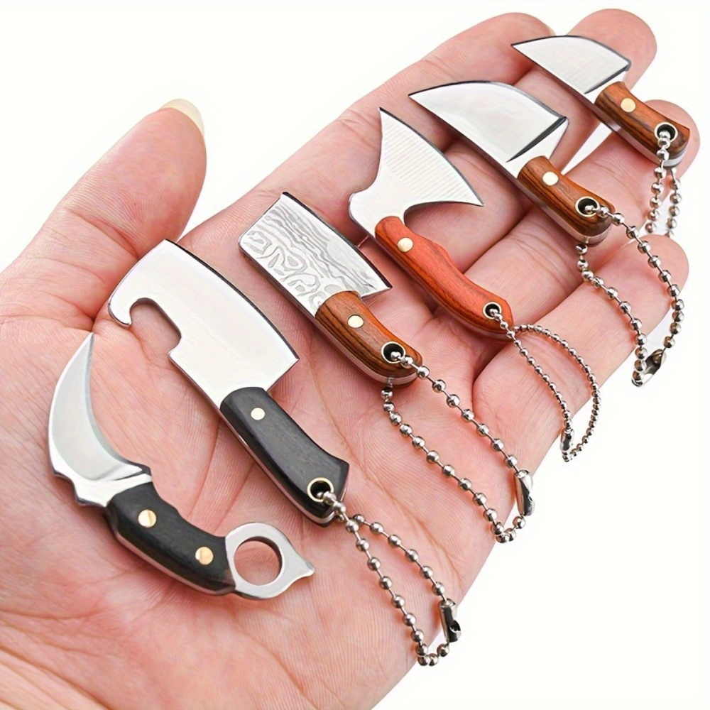 

Knife Set Knives Sheaths Knife Edc Keychains Small Knife Sharpener , Christmas, Halloween, Presents