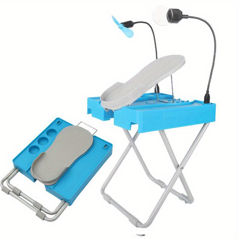 

Pedicure Foot Rest Adjustable Beauty Footrest Pedicure Chair Pedicure Helper With Led Mirror And Drying Pedicures Too-gifts For Family, Friends, Men And Women