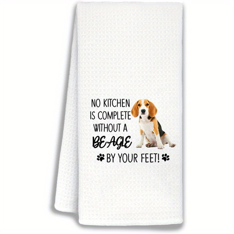 

1pc Set, Funny Beagle Housewarming Gift, Beagle Kitchen Towel, Beagle Hand Towel Dish Towel, Beagle Kitchen Bathroom Towel For Beagle Lovers, Beagle Decor, Beagle Hand Towel, 18x26inches